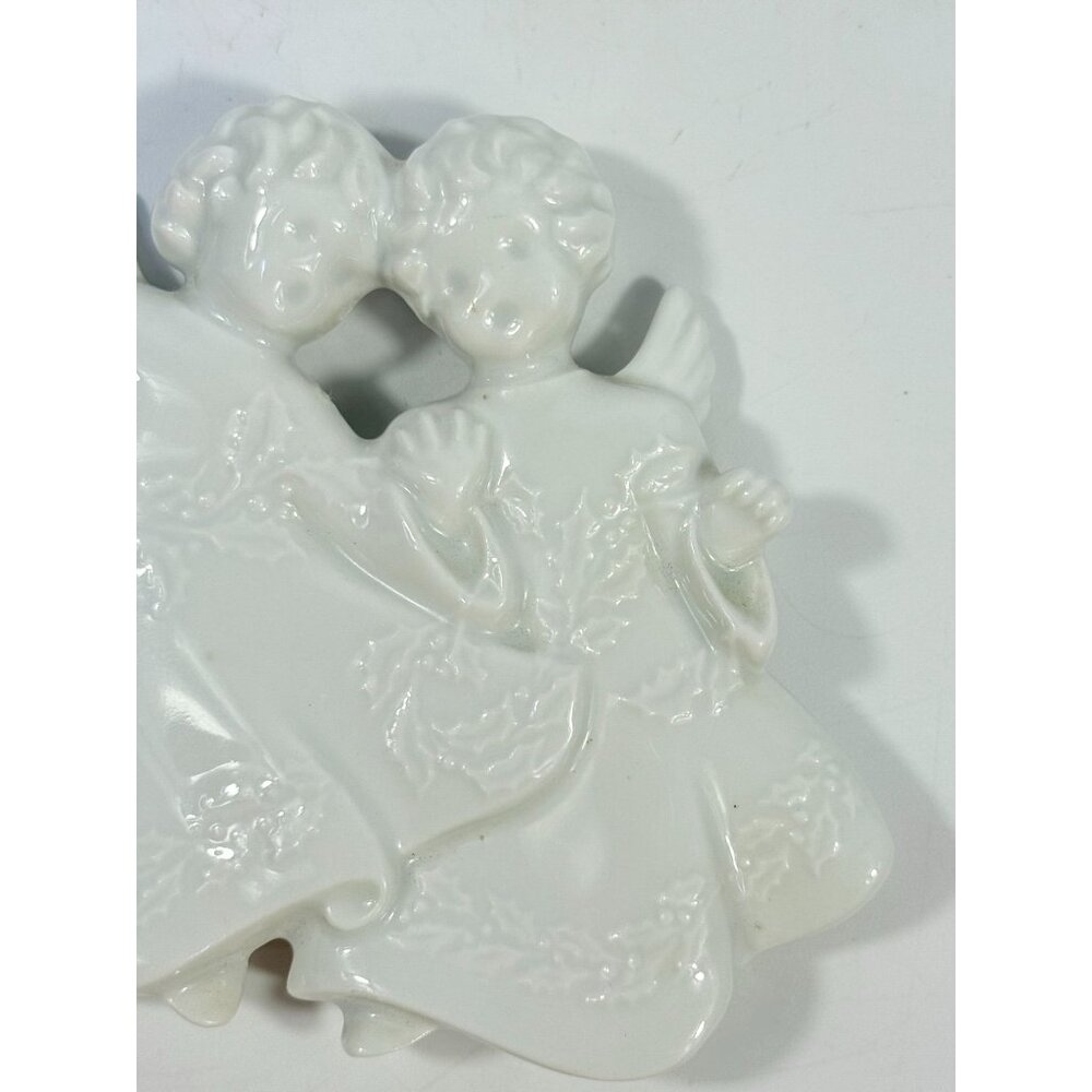 Christmas Tree Ornament Caroling Angels Haviland Limoges Signed France 1982 - Picture 11 of 16